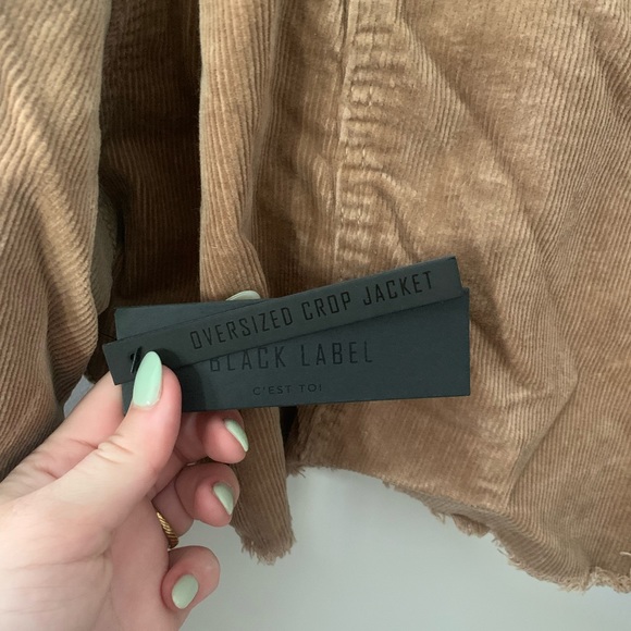 Cropped Brown Corduroy Jacket - Picture 5 of 6